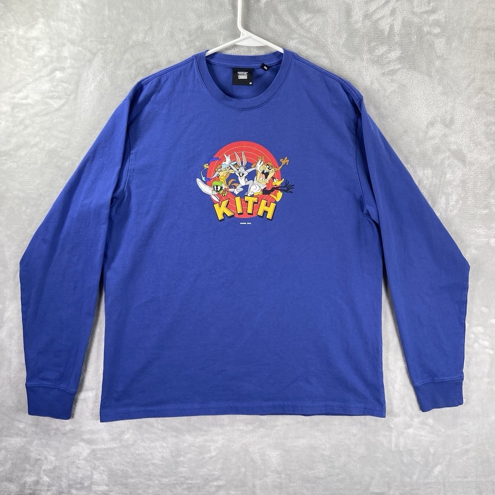 KITH x Looney Tunes T-Shirt men's Medium Long Sleeve Graphic Tee Warner Bros